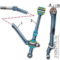 Разборка и сборка рычага
подвески, растяжки
и кронштейна