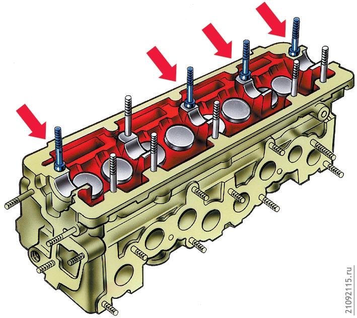 Разборка и сборка головки цилиндров 
