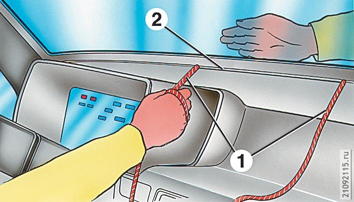 Замена ветрового
стекла, стекол боковин
и двери задка